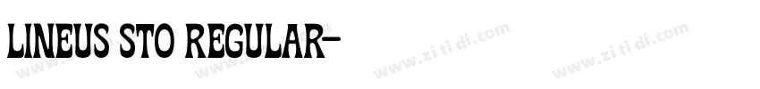 Lineus StO Regular字体转换